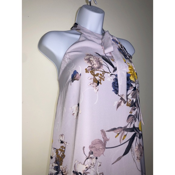 Chelsea28 Floral Lavender Bow Halter Dress💟 - Picture 3 of 8